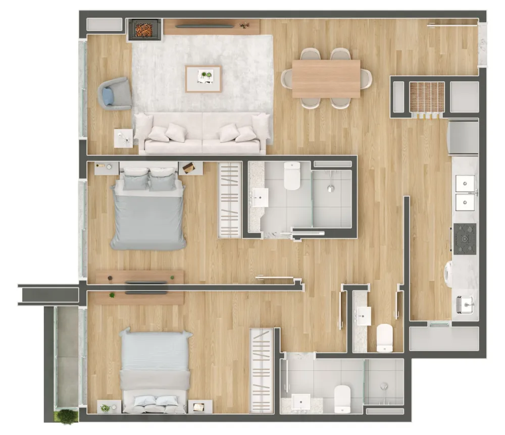 Apartamento para venda no bairro Centro em Gramado