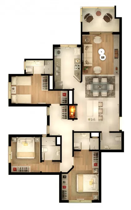 Apartamento para venda no bairro Centro em Gramado