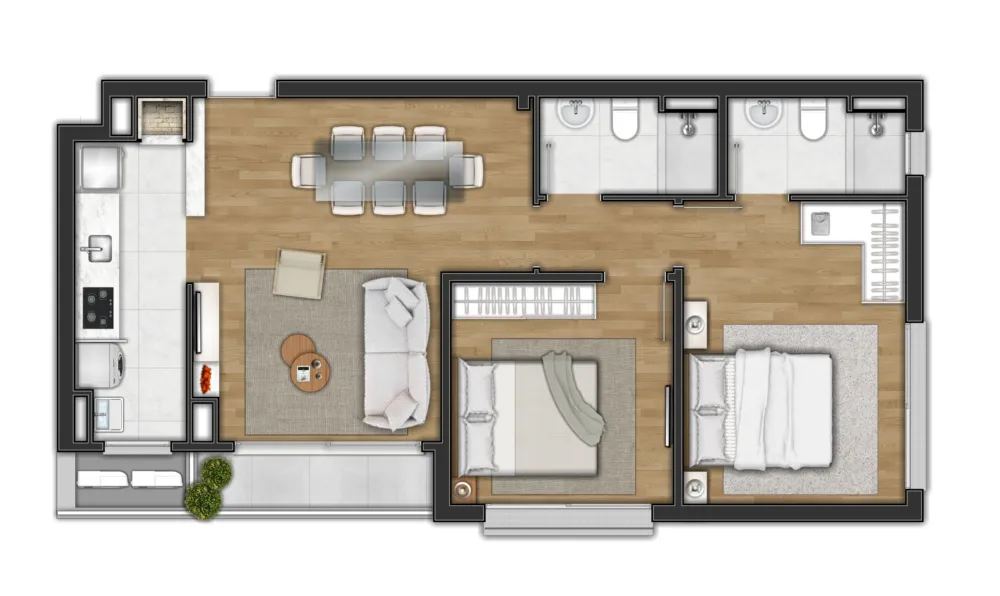Apartamento para venda no bairro Centro  em Canela