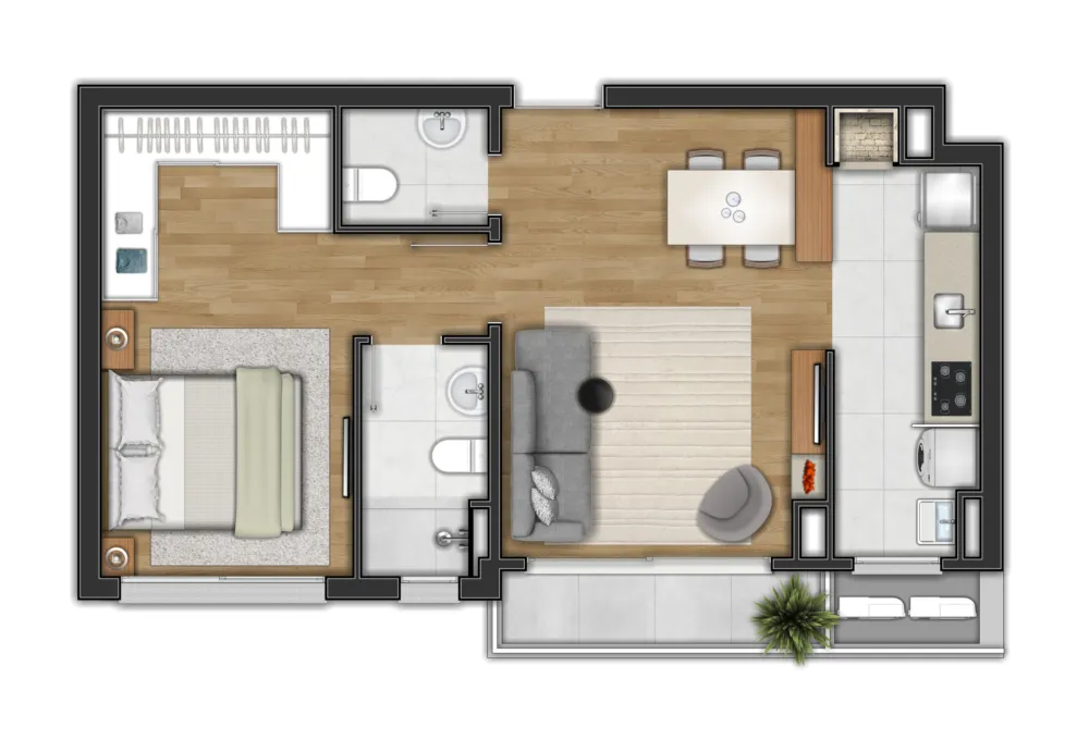 Apartamento para venda no bairro Centro  em Canela