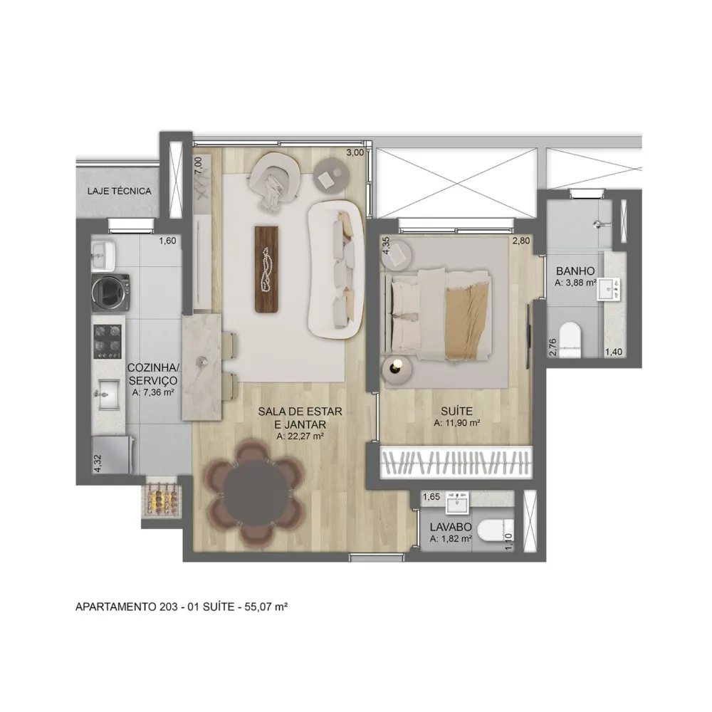 Apartamento para venda no bairro Centro em Gramado