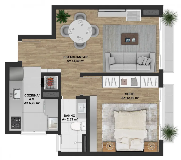 Apartamento para venda no bairro Floresta em Gramado