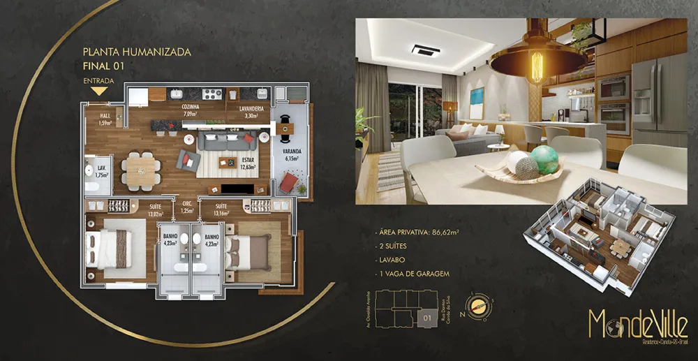 Apartamento para venda no bairro Centro  em Canela