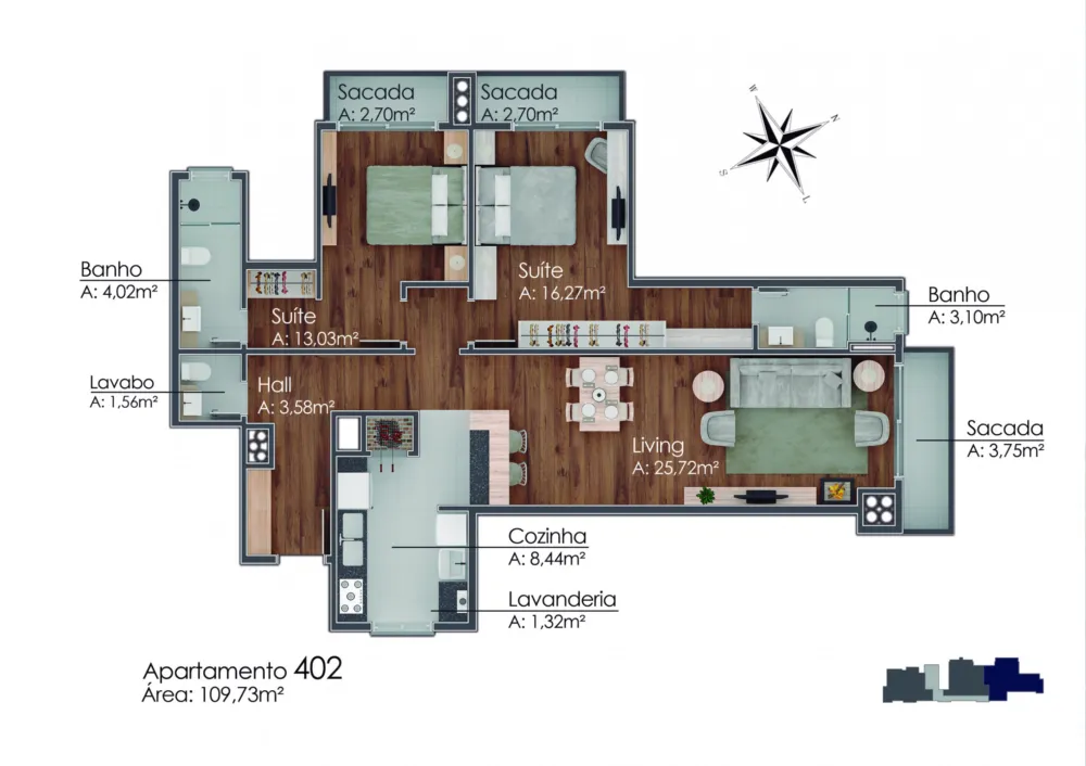 Apartamento para venda no bairro Av. Central em Gramado