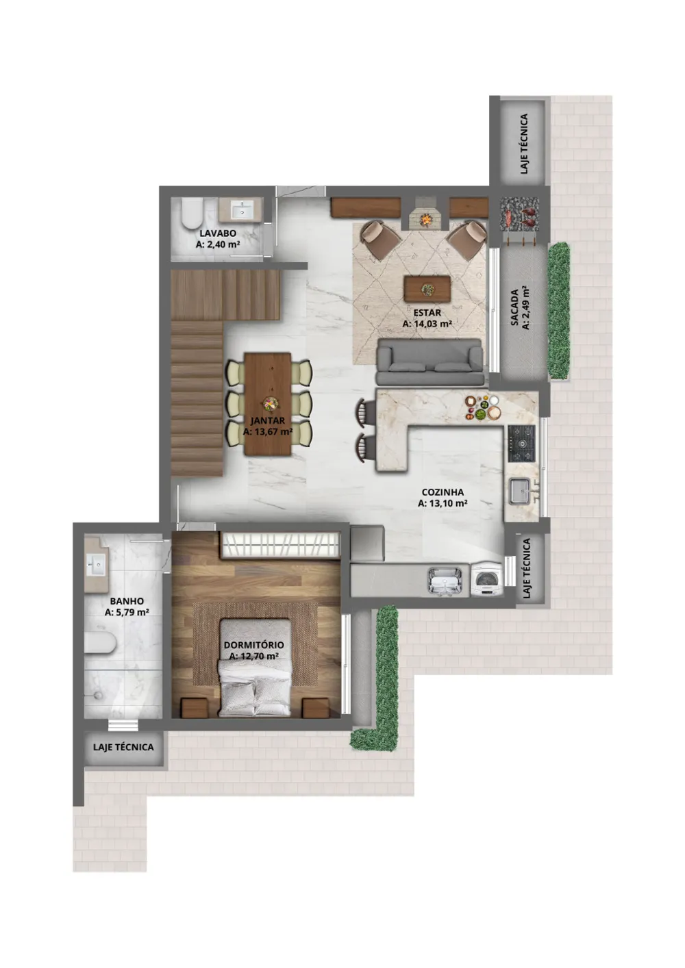 Apartamento para venda no bairro Planalto em Gramado