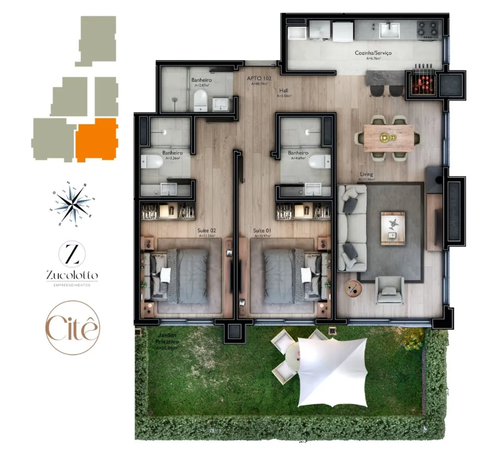 Apartamento para venda no bairro Carniel em Gramado